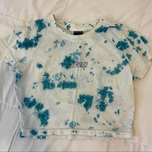 Rawgear tie dye crop tee size small